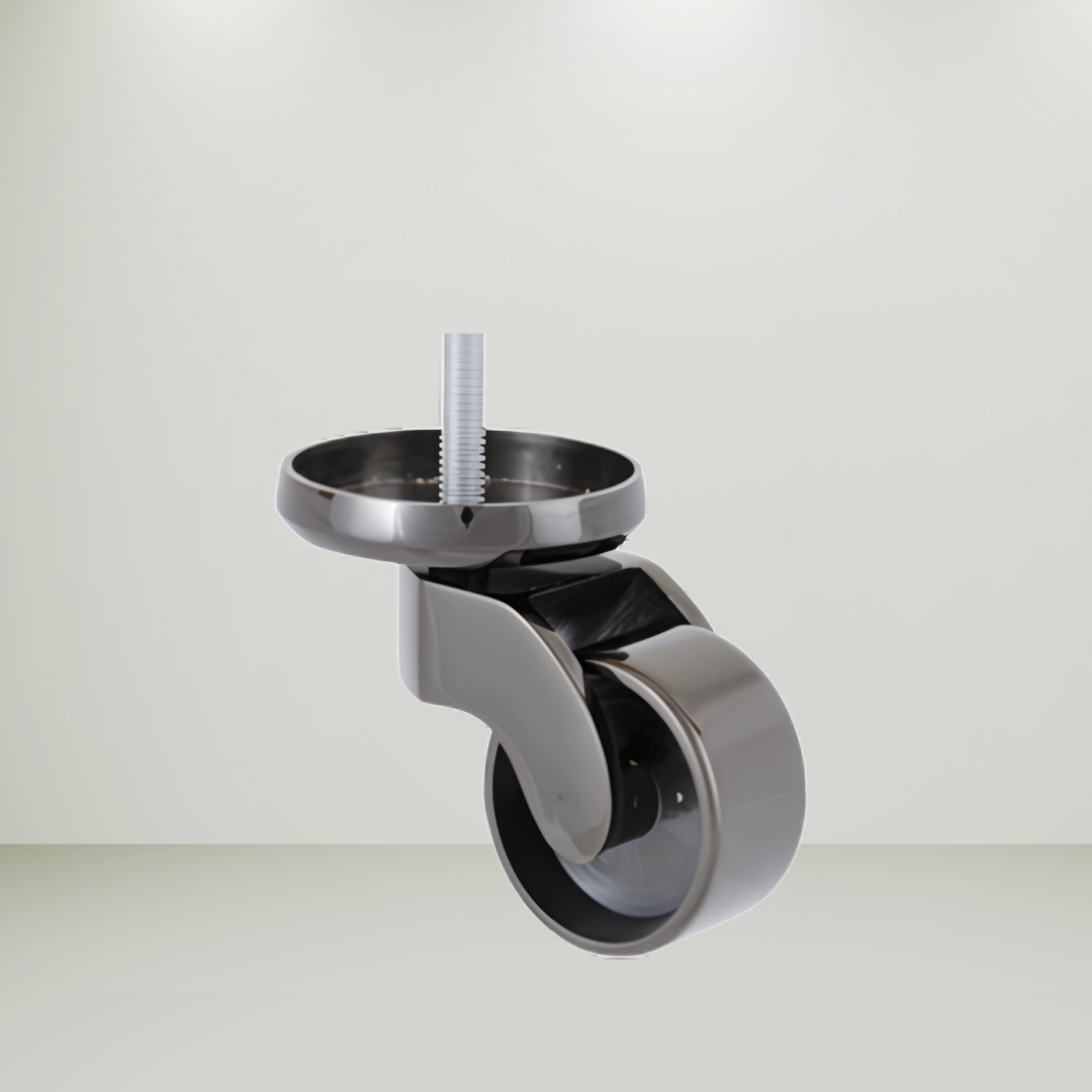 Round Plate caster  with m8 Bolt 