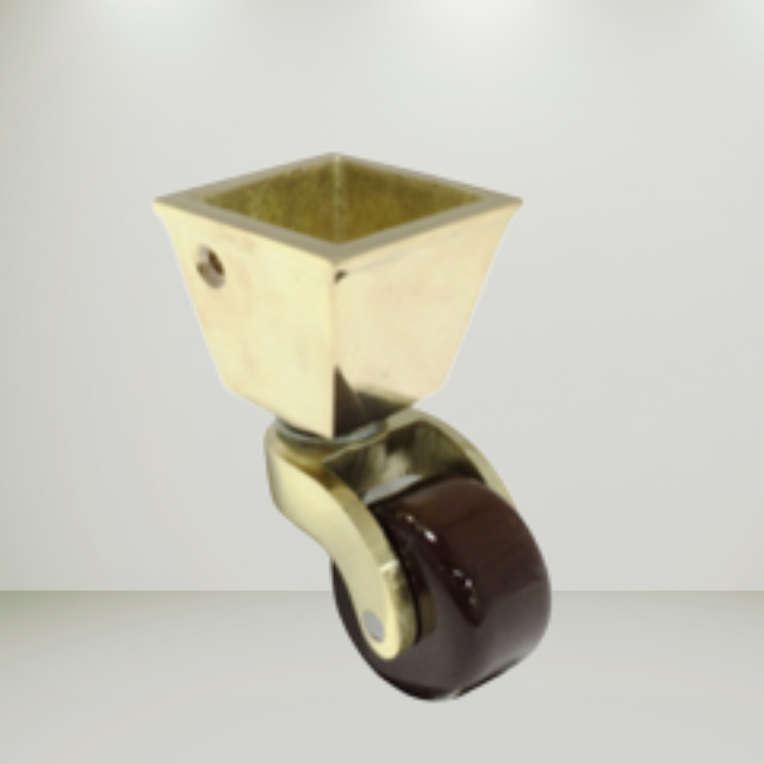 Square Cup Castor with Ceramic wheel 